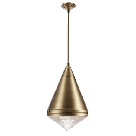 Maxim Lighting Hargreaves 1-Light Pendant, Natural Aged Brass 10396PRNAB
